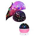 Starry Night Light Purple Projection Appearance Table Lamp Color Changable