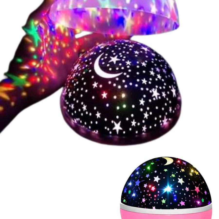Starry Night Light Purple Projection Appearance Table Lamp Color Changable