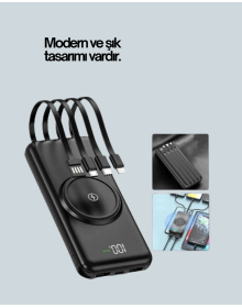 Compact Design, Powerful Performance – 10000mAh Wireless Powerbank