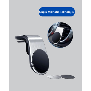 Magnetic Car Phone Holder – 360° Rotating Radiator