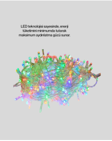 5 Meters LED Light Decorative Lighting with 50 Bulbs with Transparent Cable