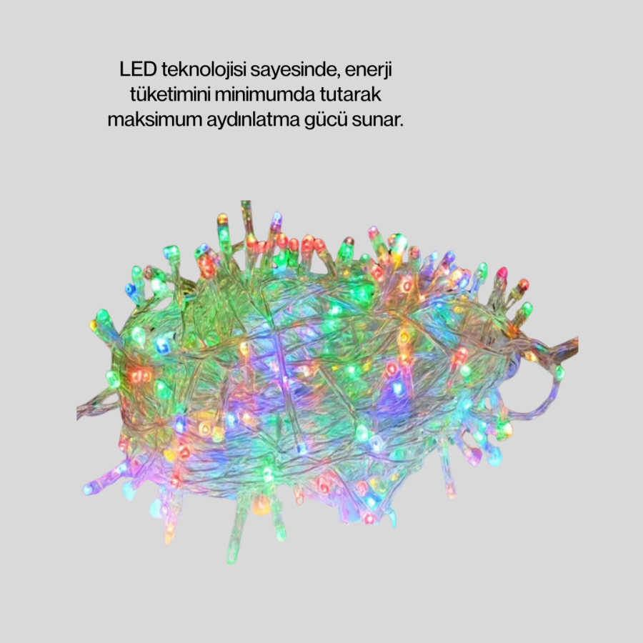 5 Meters LED Light Decorative Lighting with 50 Bulbs with Transparent Cable 5 Meters LED Light Decorative Lighting with 50 Bulbs with Transparent Cable