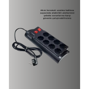 2 Meters Powerful Multiple Socket 8 Sockets 2 Meters Powerful Multiple Socket 8 Sockets