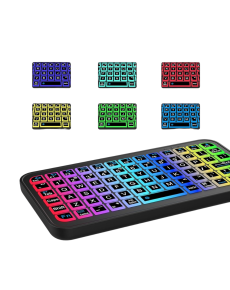 RGB Illuminated Wireless Mini Keyboard 10 mm Thin Body RGB Illuminated Wireless Mini Keyboard 10 mm Thin Body