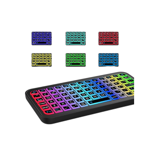 Black Wireless Mini RGB Illuminated Keyboard Bluetooth 5.2 Slim Design Black Wireless Mini RGB Illuminated Keyboard Bluetooth 5.2 Slim Design