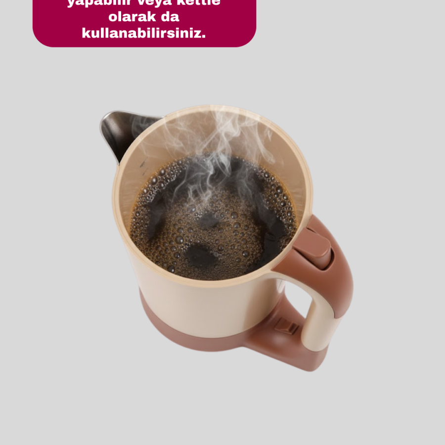 Turkish Coffee Machine with Kettle Portable Mini Design