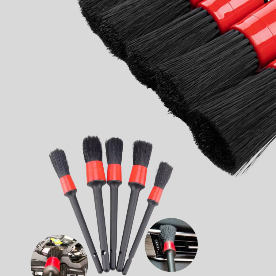 Vehicle Interior Detailed Cleaning Set-Car Rim and Interior Surface Cleaning Brushes