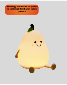 Modern Pear Night Light LED Lighting with Wireless Charging