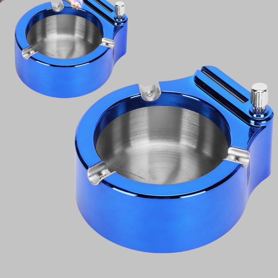 GASOLINE ASHTRAY BLUE GASOLINE ASHTRAY BLUE