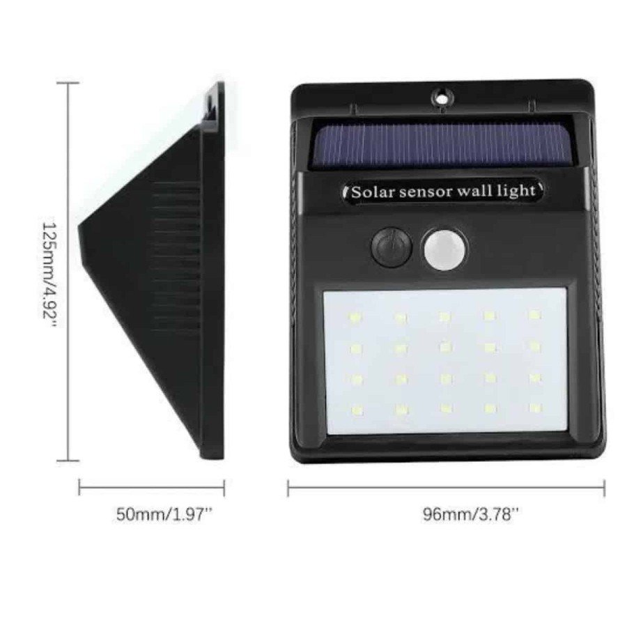 Solar Powered Sensor Wall Lamp Garden Lamp Waterproof Garden Lighting