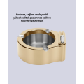 Ashtray with Lighter Stainless Metal Durable Design