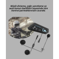 BT22 Motorcycle Helmet Bluetooth Headset Intercom Supported