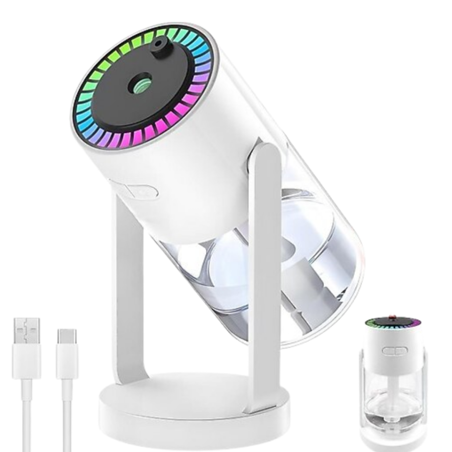Air Humidifier for Vehicle and Home Silent Steam with Projector