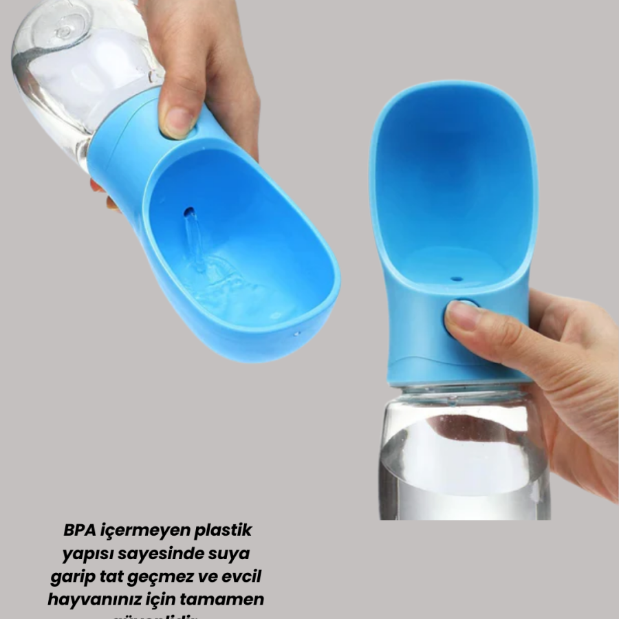 Pet Water Dispenser with Anti-Leak Silicone Ring For Travel Travel