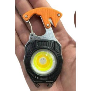 Flashlight LED Keychain with Multi-Function Mini Lighter Feature