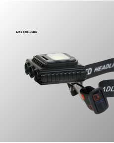 800 Lumen Multi-Function LED Head Lamp Type C Rechargeable
