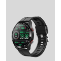Smart Watch Titanium Case Round Screen Alarm Sleep and Health Tracking Vibrating