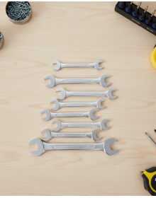 Set of 8 Combination Wrenches Suitable for Home and Workshop Use