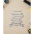 Set of 8 Combination Wrenches Suitable for Home and Workshop Use