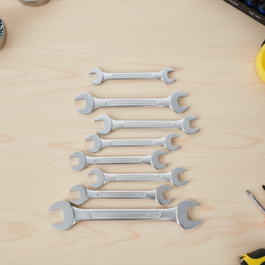 Set of 8 Combination Wrenches Suitable for Home and Workshop Use Set of 8 Combination Wrenches Suitable for Home and Workshop Use