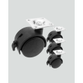 Locking Furniture Wheel 6 cm Set of 4 Easy Installation