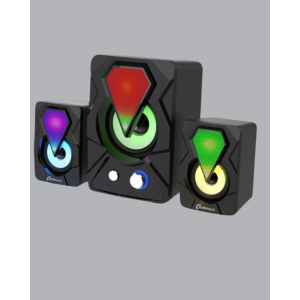 RGB Lighted USB Speaker Set 9W Output Power Deep Bass RGB Lighted USB Speaker Set 9W Output Power Deep Bass