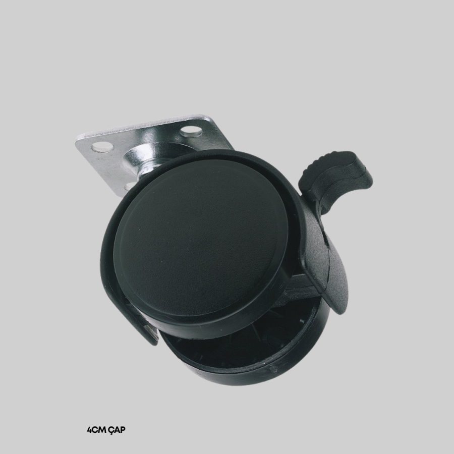 4 cm Locking Furniture Wheel Single Silent and Durable
