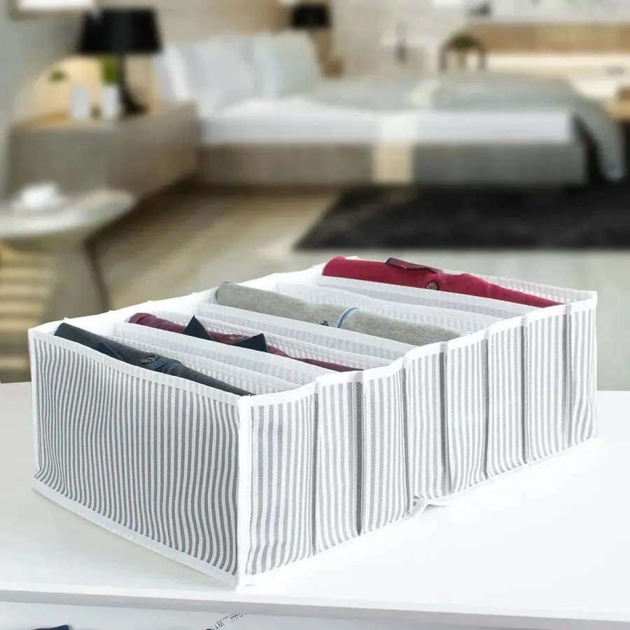 8 Compartment XL Practical Compartment Drawer Organizer (Underwear Tie Socks Organizer)