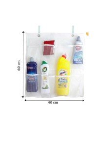 8 Pocket Hanger Kitchen Bathroom Organizer Hanger Mesh Organizer