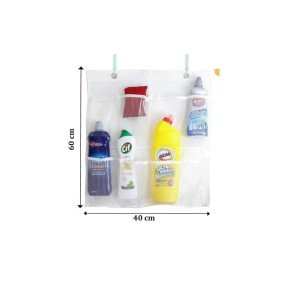 8 Pocket Hanger Kitchen Bathroom Organizer Hanger Mesh Organizer