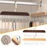 Multifunctional Wooden Belt Tie Scarf Closet Hanger with 8 Hooks