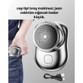 Portable, pocket-sized, rechargeable electric shaver