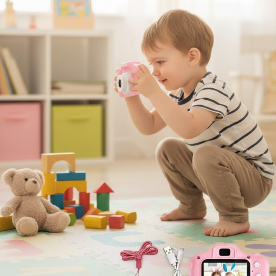 Portable HD Digital Camera Video Recording Photo Shooting with USB Connector Rechargeable