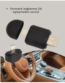 Wireless CarPlay and Android Auto Adapter – Smart Converter with USB-A & Type-C Input