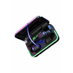 Extra Bass Wireless Headset Illuminated Bluetooth Headset with Powerbank Feature