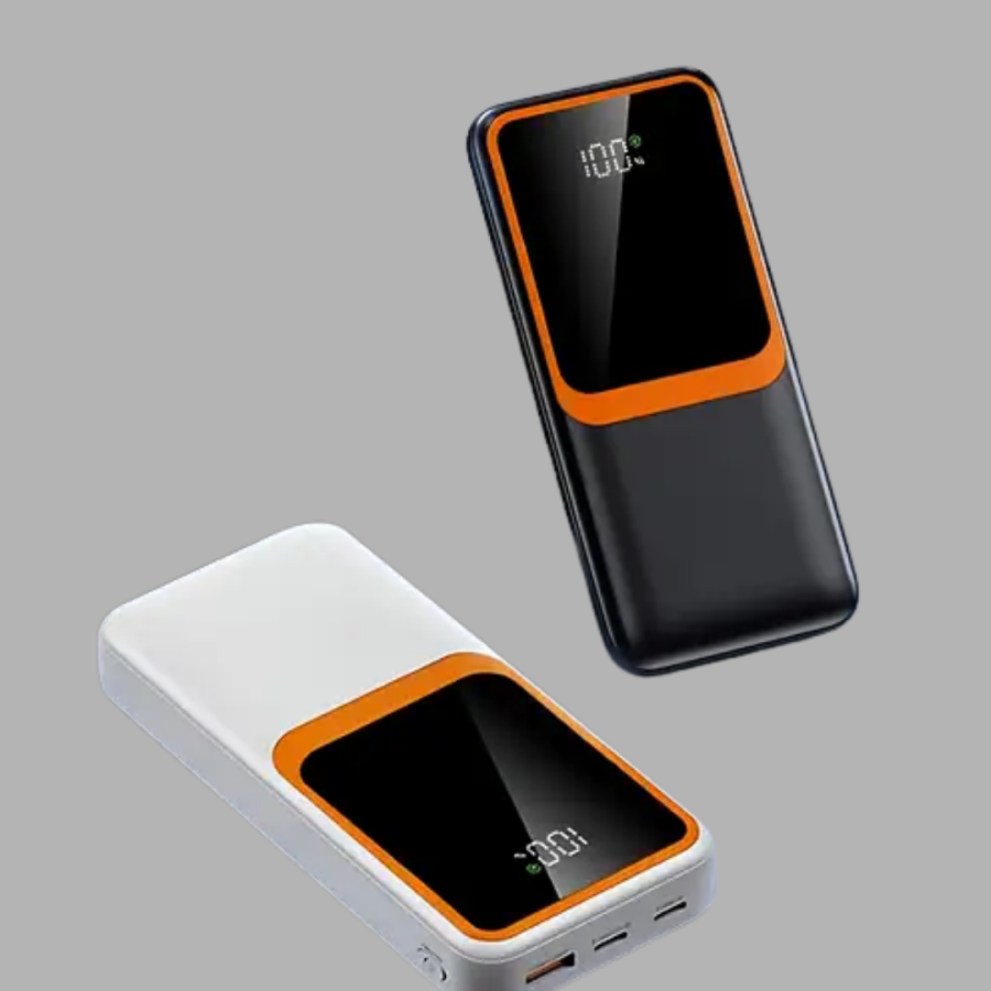 Compact 10000 mAh Powerbank – With Digital Display, Type-C and Lightning Compatible Compact 10000 mAh Powerbank – With Digital Display, Type-C and Lightning Compatible