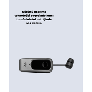 Clip-on Bluetooth Headset with 10 Hours Talk Time