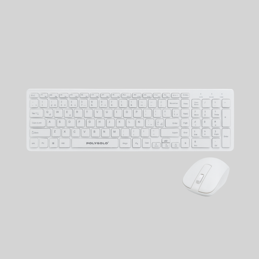 Wireless Keyboard Mouse with USB Receiver - Wide Compatibility, Quiet Keys
