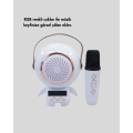 Astronaut Mini Bluetooth Speaker and Karaoke Microphone with Colorful Lights