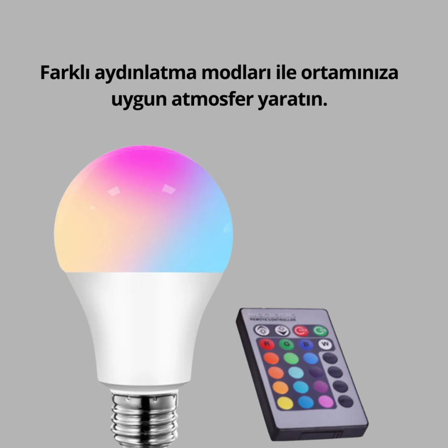 RGB Remote Control LED Bulb 16 Colors Decorative Lighting