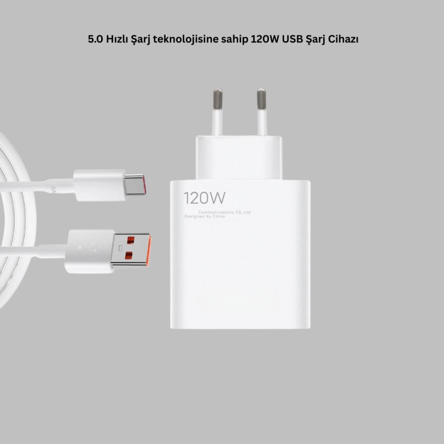 120 Watt Type C Fast Charger Compatible with Reno 4 5 6