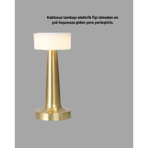 Rechargeable LED Desk Lamp – USB Port, Metal Structure