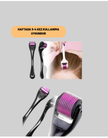 Titanium Derma Roller for Safe Use at Home – Black Handle