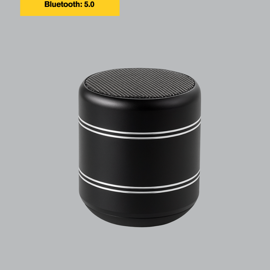 Portable Cylinder Design Bluetooth 5.0 Speaker High Bass Performance