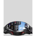 Smart Watch Amoled Screen Metal and Leather Band Sleep and Health Tracking Vibrating