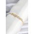 Brass Gold Color Zircon Stone Sergeant Model Waterway Women's Bracelet