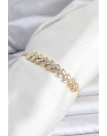 Brass Gold Color Spike Model Waterway Women's Bracelet