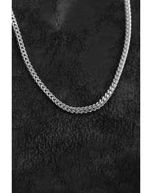 316L Steel Silver Color Foxtail Model Chain Men's Necklace