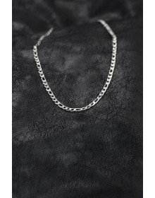 316L Steel Silver Color Figaro Chain Model Men's Necklace