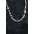 316L Steel Silver and Gold Color Curb Men's Necklace